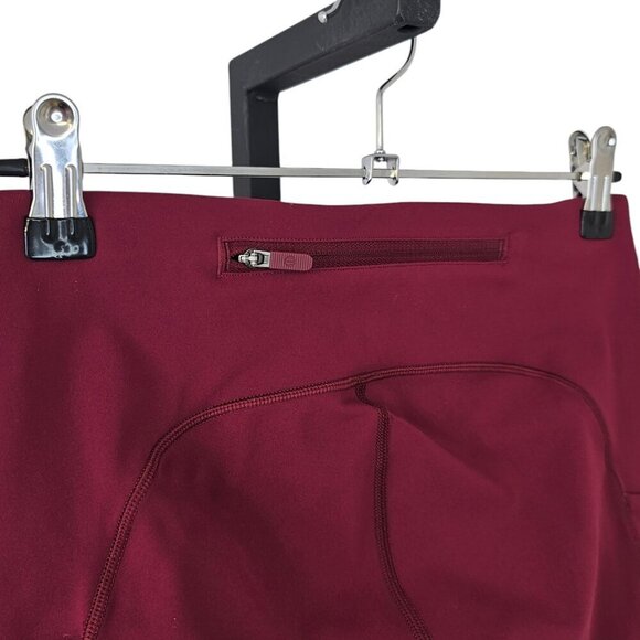 Lululemon Speed Up Crop *21", Mid Rise, Red, Luxtreme, Athletic, Running, Size 4 - Picture 3 of 9